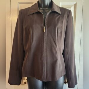 Brown Women's Blaizer Dress Jacket - Brand: Jones Wear - Size:4